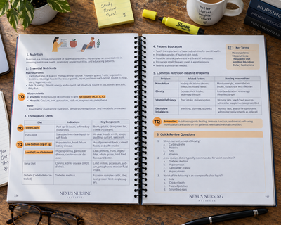 Nexus Nursing’s NCLEX-RN Cheatsheet Booklet