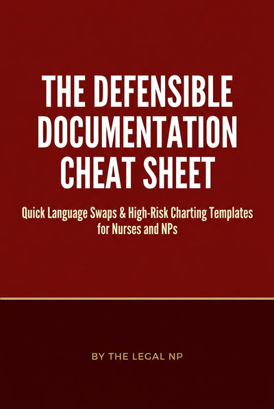 The Defensible Documentation Cheat Sheet