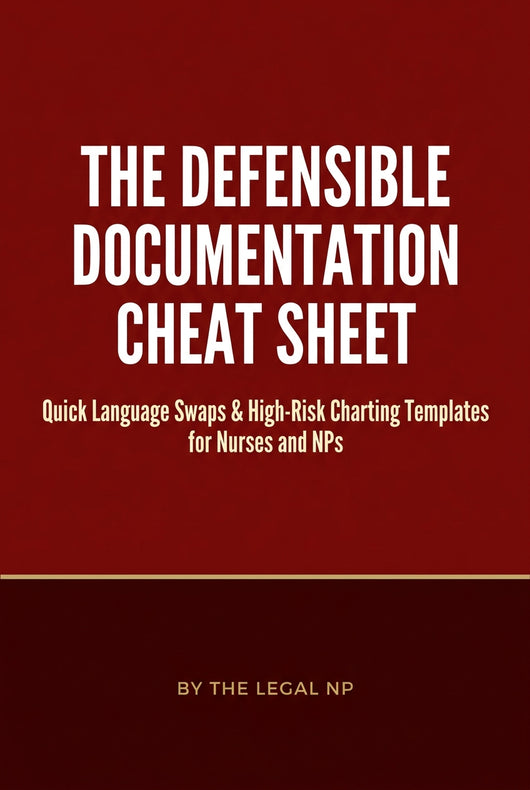 The Defensible Documentation Cheat Sheet